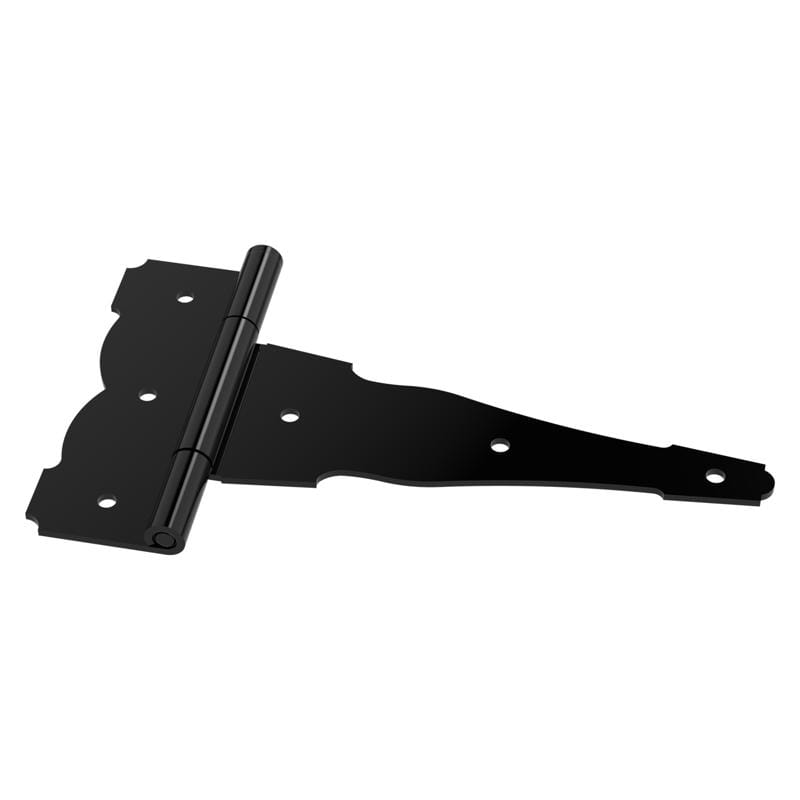 National Hardware N166-012 10 in. L Black Ornamental T Hinge 1 pk