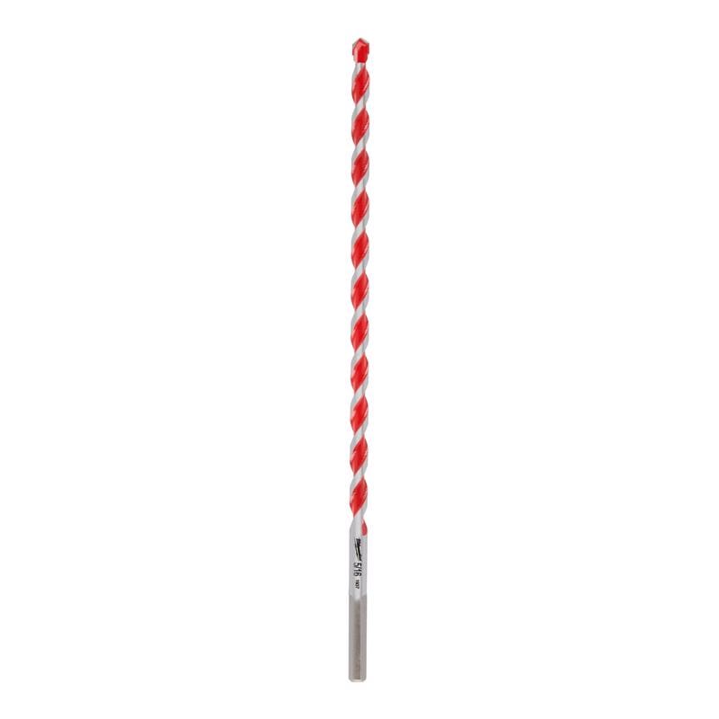 Milwaukee 48-20-9048 Shockwave 7/8 in. X 12 in. L Carbide Hammer Drill Bit 3-Flat Shank 1 pk
