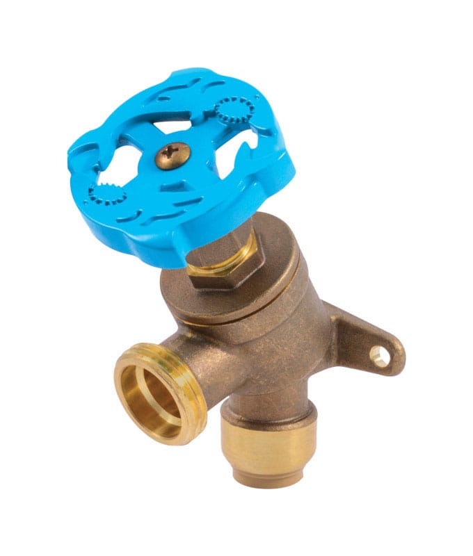 Sharkbite 24622LF Push to Connect 1/2 in. MHT X 3/4 in. D MHT Brass Garden Valve