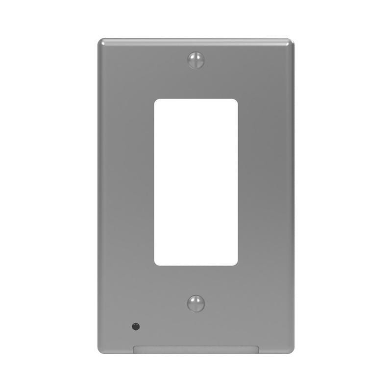 Westek LCR-CDDO-N LumiCover Satin Nickel 1 gang Plastic Decorator Nightlight Wall Plate 1 pk