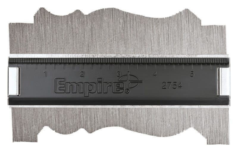 Empire 2754 6-1/8 in. L X 3-1/4 in. W Contour Gauge 1.88 in. Black 1 pc