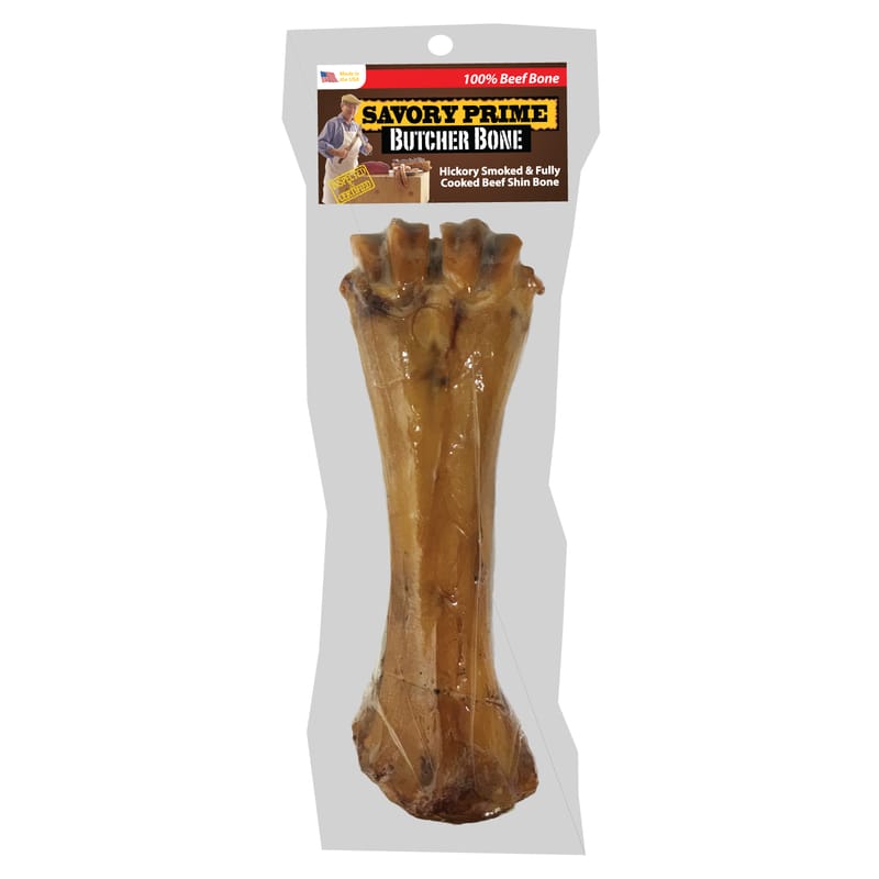 Savory Prime 801 Butcher Bones Beef Grain Free Shin Bone For Dogs 1.2 lb