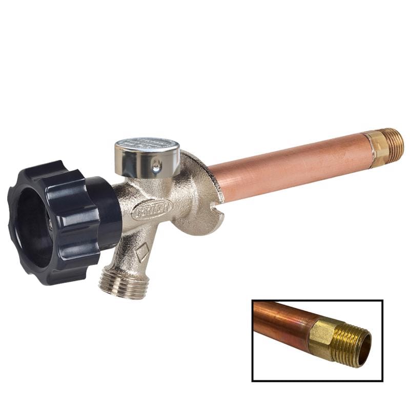 Prier 478-08-BULK 400 Series 1/2 in. MPT X 1/2 in. Sweat Anti-Siphon Brass Freezeless Wall Hydrant