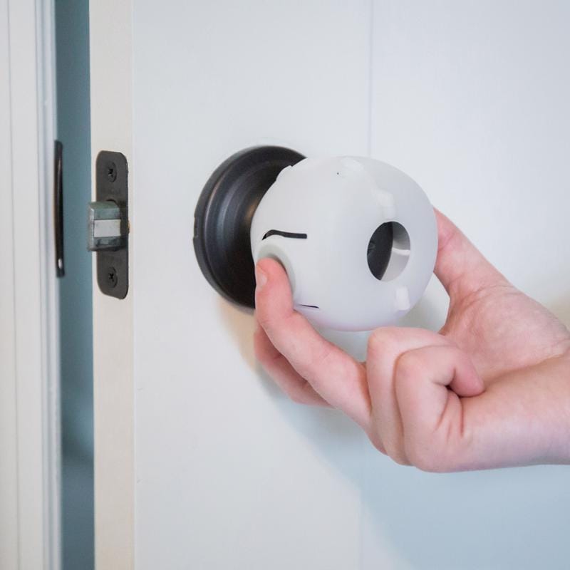 Regalo 6110 CL Clear Plastic Door Knob Covers 3 pk