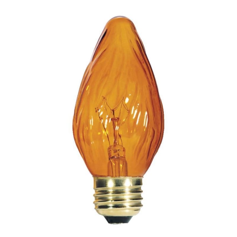 Westinghouse 0322248 25 W F15 Decorative Incandescent Bulb E26 (Medium) Amber 2 pk