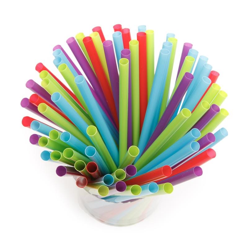 Kolorae KOL-0035 Assorted Plastic Drinking Straws