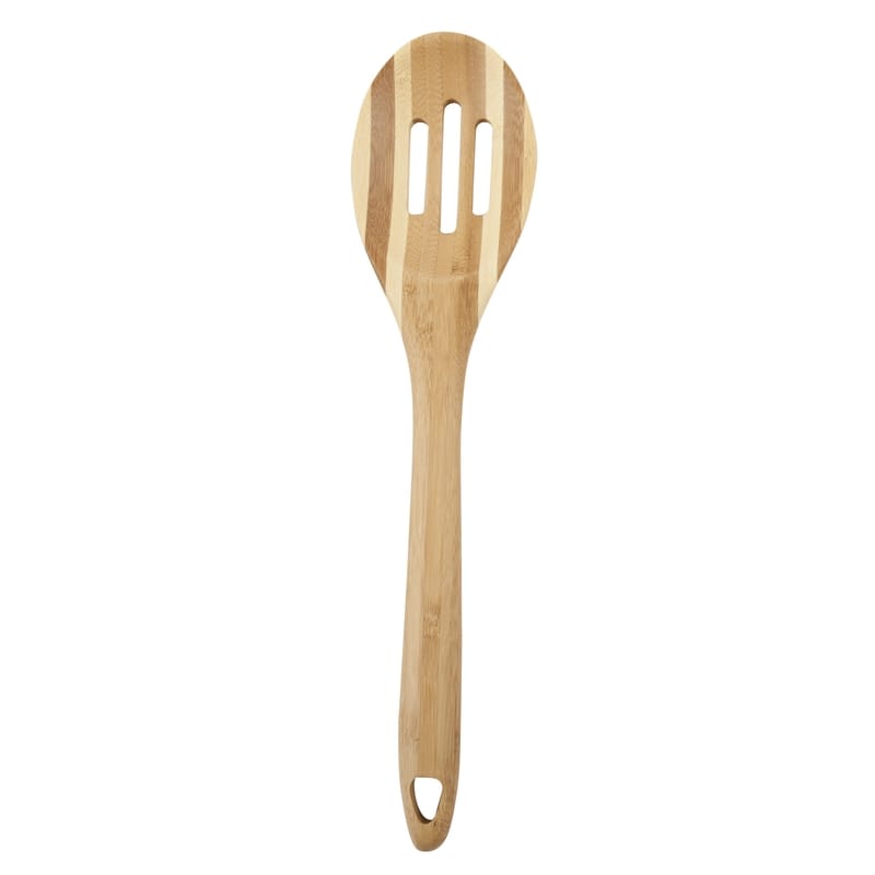 Core Kitchen AC29895 Pro Chef Beige Bamboo Slotted Spoon