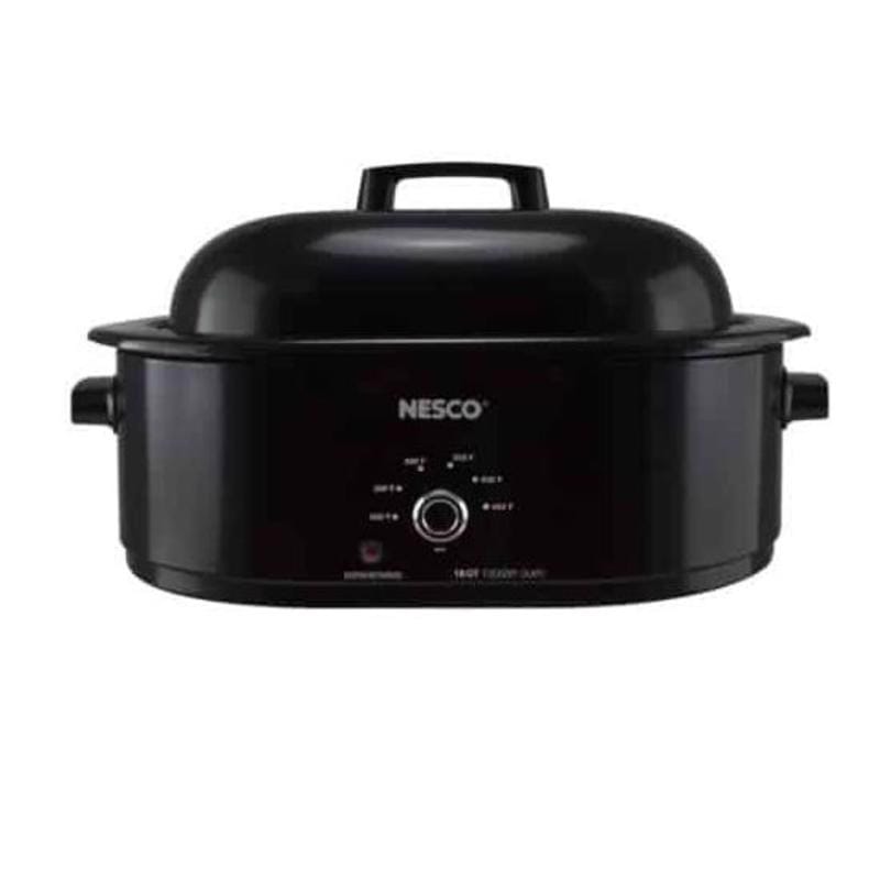 Nesco MWR18-13 Black Porcelain 18 qt Roaster Oven 17 in. H X 13 in. W X 24 in. L