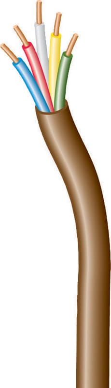 Southwire 64169644 250 ft. 18/5 Solid Copper Thermostat Wire