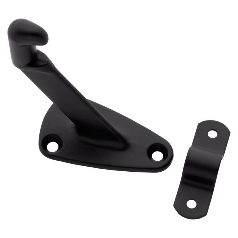 National Hardware N830-591 Black Zinc Die Cast w/Steel Strap Handrail Bracket