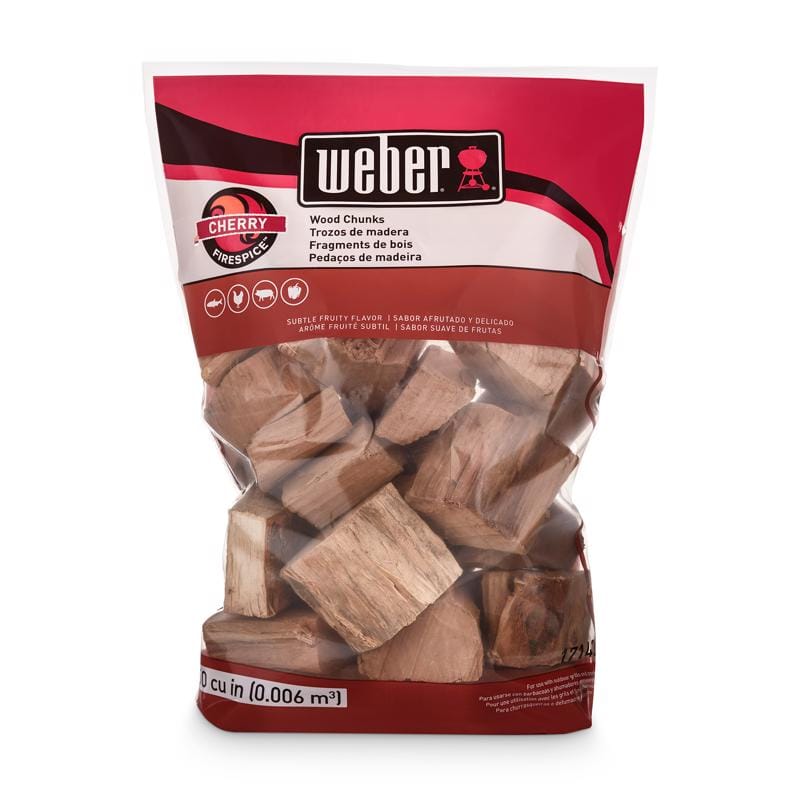 Weber 17142 Firespice All Natural Cherry Wood Smoking Chunks 350 cu in
