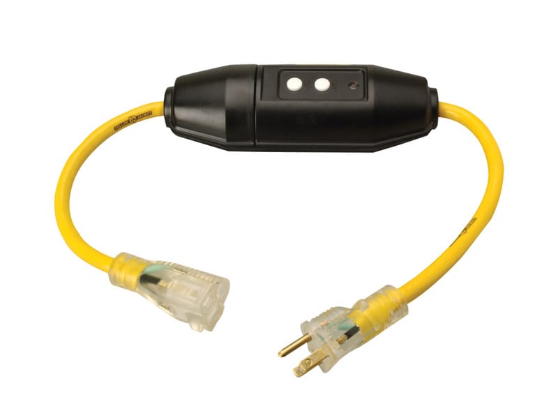 Yellow Jacket 2817 Outdoor 2 ft. L Yellow Extension Cord 12/3 SJTW