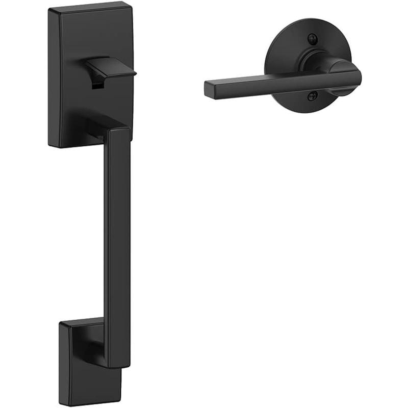 Schlage FE285GCEN622LAT Century Matte Black Entry Handleset 1-3/4 in.