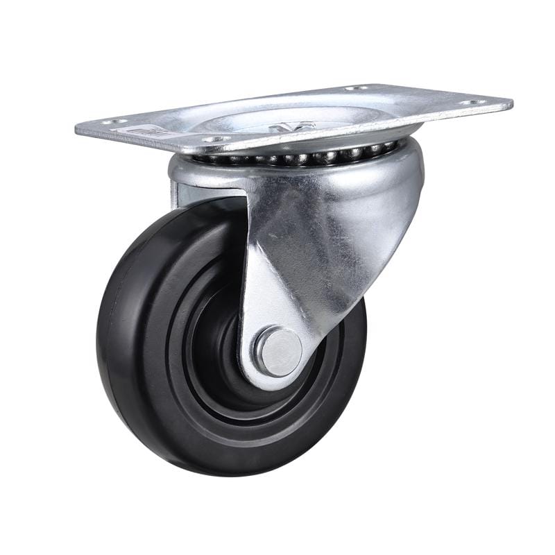 Projex 9629 4 in. D Swivel Soft Rubber Caster with Swivel Plate 200 lb 1 pk