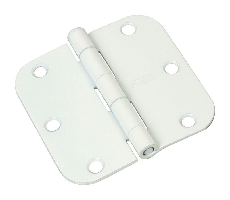 National Hardware N830-337 3-1/2 in. L White Door Hinge 3 pk