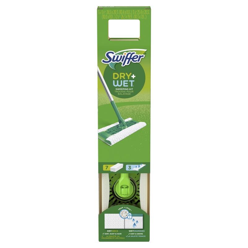 Swiffer 80374499 Sweeper Dry + Wet 10 in. W Dry/Wet Sweeping Kit