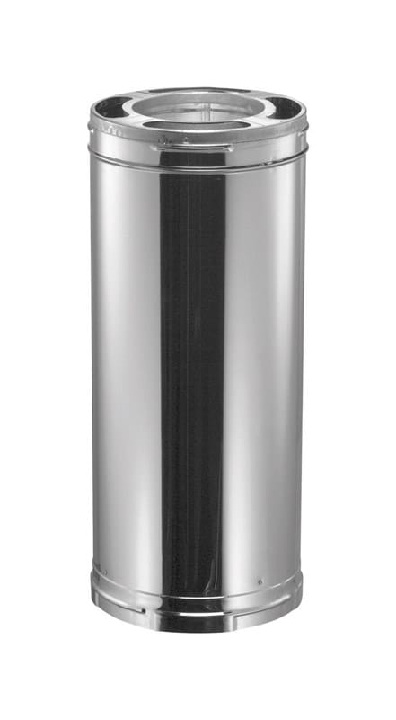 Duravent 6DP-24 DuraPlus 6 in. D X 24 in. L Aluminum/Galvanized Steel Chimney Pipe