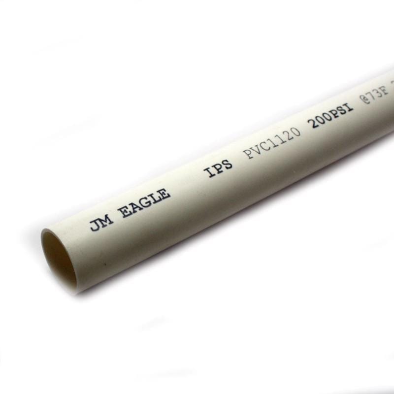 JM Eagle 530550 SDR21 PVC Pressure Pipe 3/4 in. D X 10 ft. L Plain End 200 psi