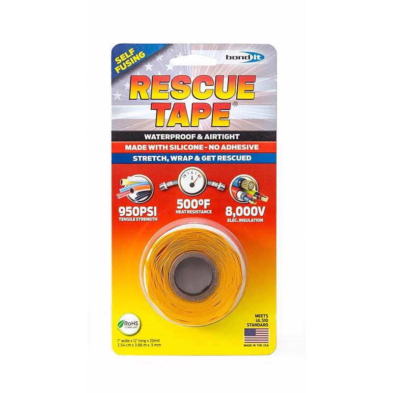 Rescue Tape RT12012BYE Yellow 1 in. W X 12 ft. L Silicone Tape