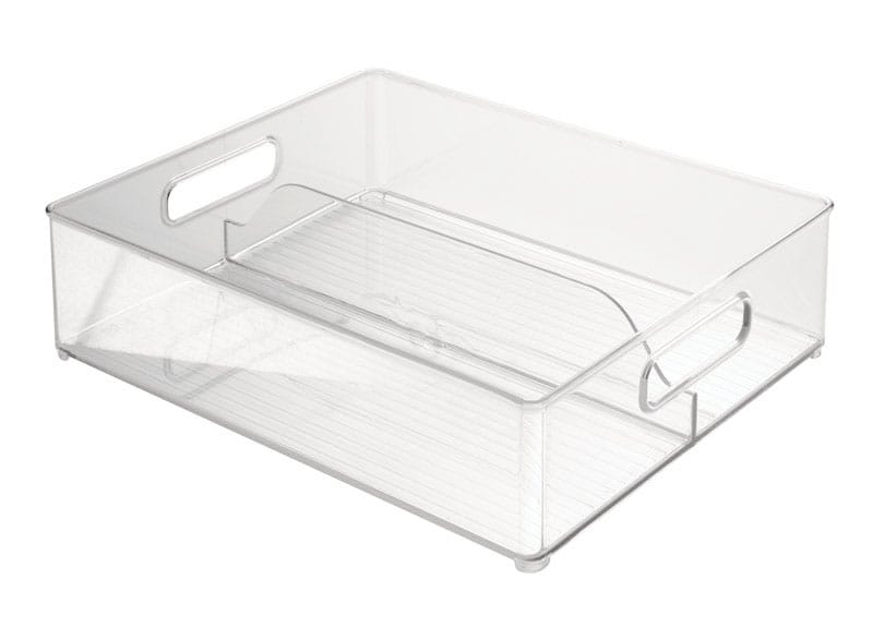 Idesign 70066 Clear Storage Bin 4 in. H X 12 in. W X 14.5 in. D Stackable