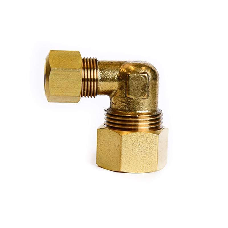 Atc 6JC121010711017 5/8 in. Compression X 3/8 in. D Compression Brass 90 Degree Elbow