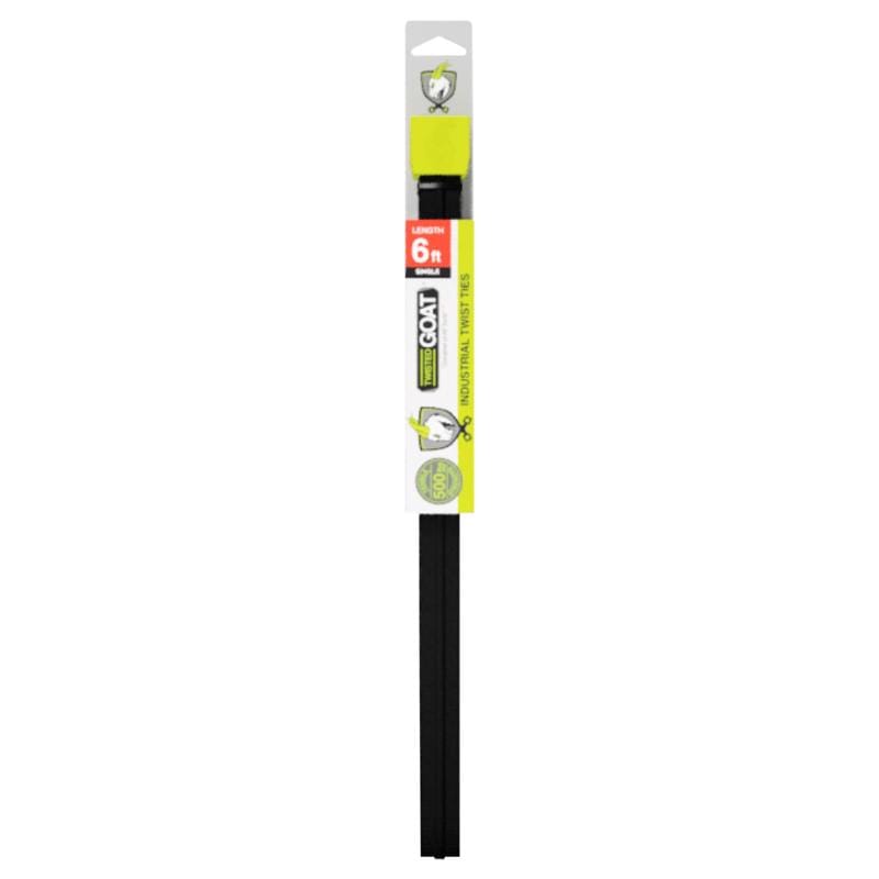Twisted Goat TG-6FT-1PK 72 in. L Black Twist Ties 1 pk