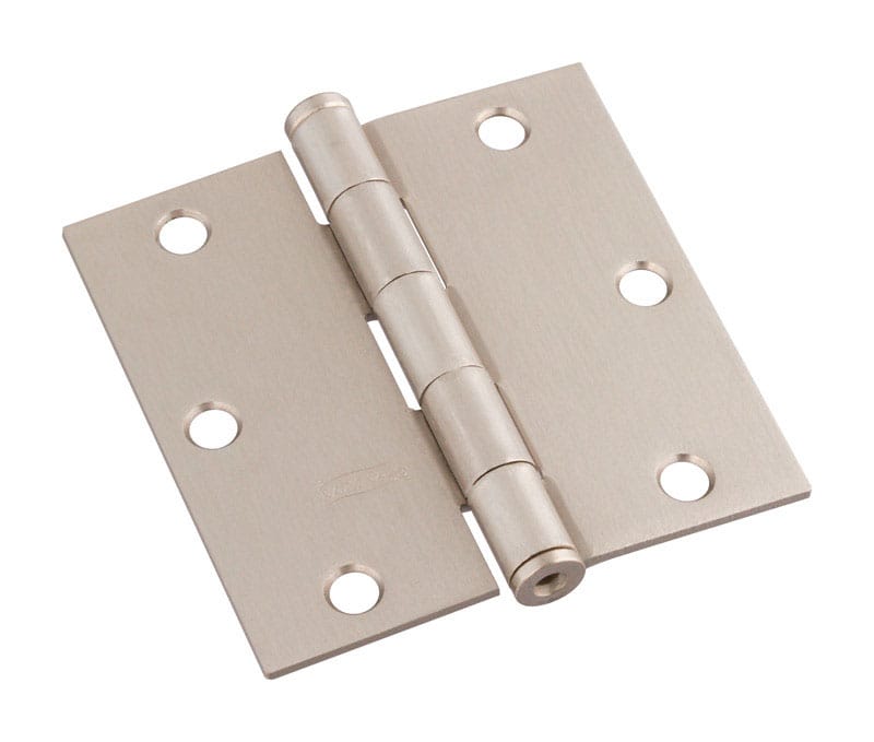 National Hardware N830-248 3.5 in. L Satin Nickel Door Hinge 1 pk