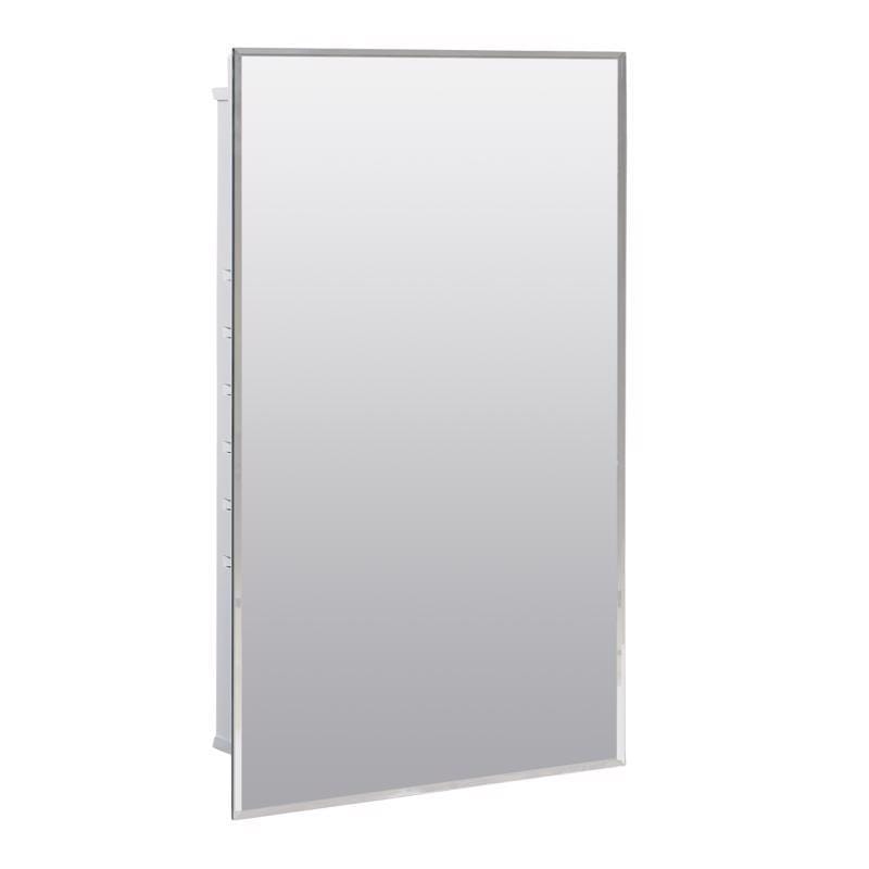 Zenna Home MM1027 26 in. H X 16 in. W X 4-1/2 in. D Rectangle Medicine Cabinet/Mirror