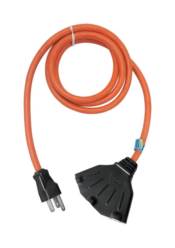 Projex 10P-002-010FOGP Indoor or Outdoor 10 ft. L Orange Extension Cord 12/3 SJTW