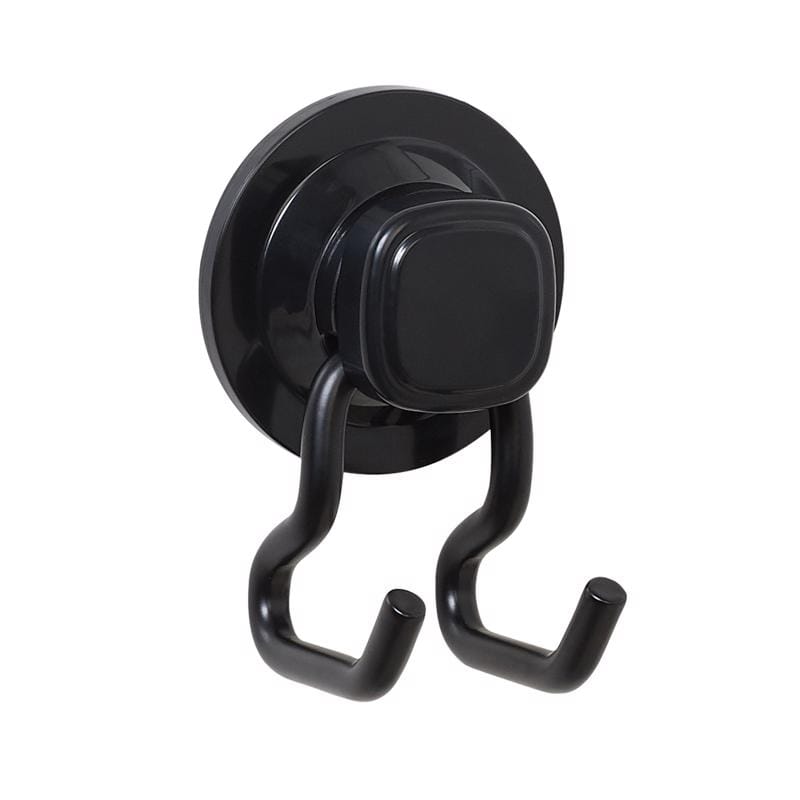 Zenna Home 7330ALBKL Matte Black Double Suction Hook