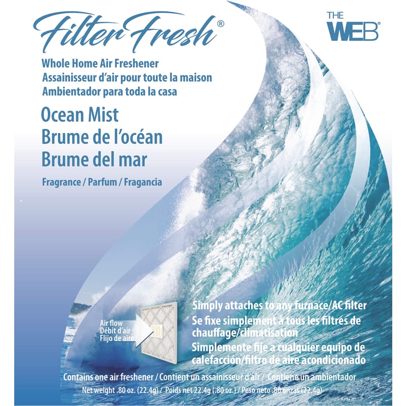 Web WOCEAN FilterFresh Ocean Mist Scent Air Freshener 0.8 oz Gel