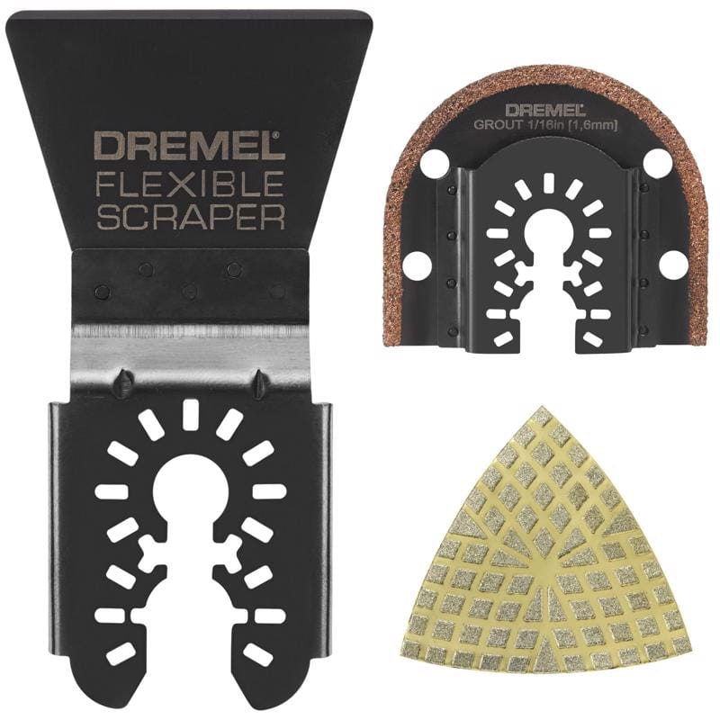 Dremel MM515U Diamond Grit Oscillating Accessory Kit 3 pc