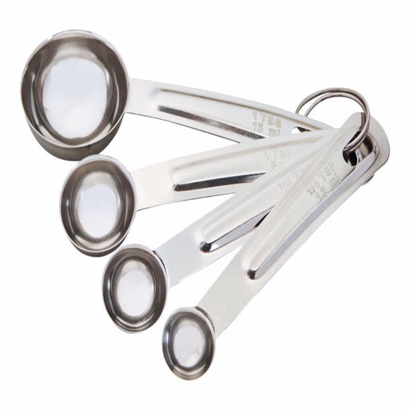 GOOD COOK 19875 Stainless Steel Silver Measuring Spoon Set
