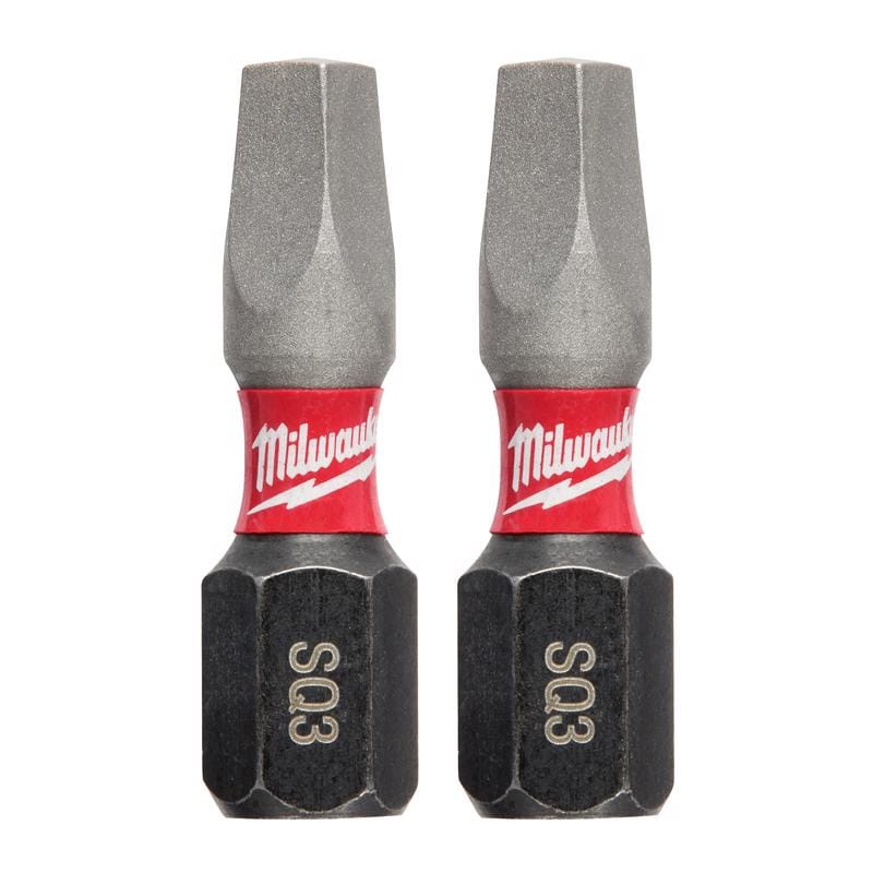 Milwaukee 48-32-4423 Shockwave Insert Bit Sq Recess #3 - 2 Pack