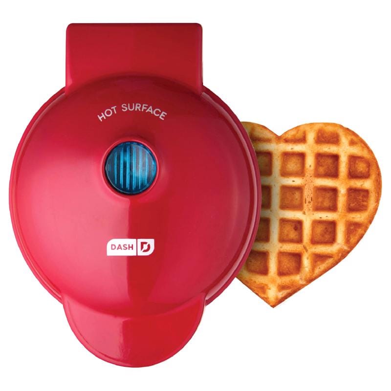 Dash DMW001HR 1 waffle Red Aluminum Waffle Maker