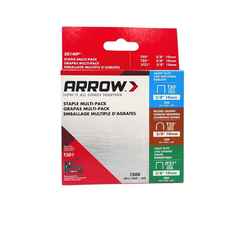 Arrow 301MPWM Multi-Tacker Heavy Duty 3/8 in. W Staples 1 pk