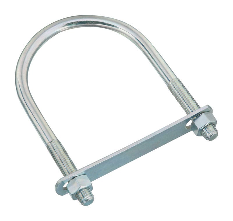 National Hardware N347-823 1/2 in. X 4 in. W X 6-1/2 in. L Coarse Zinc-Plated Steel U-Bolt