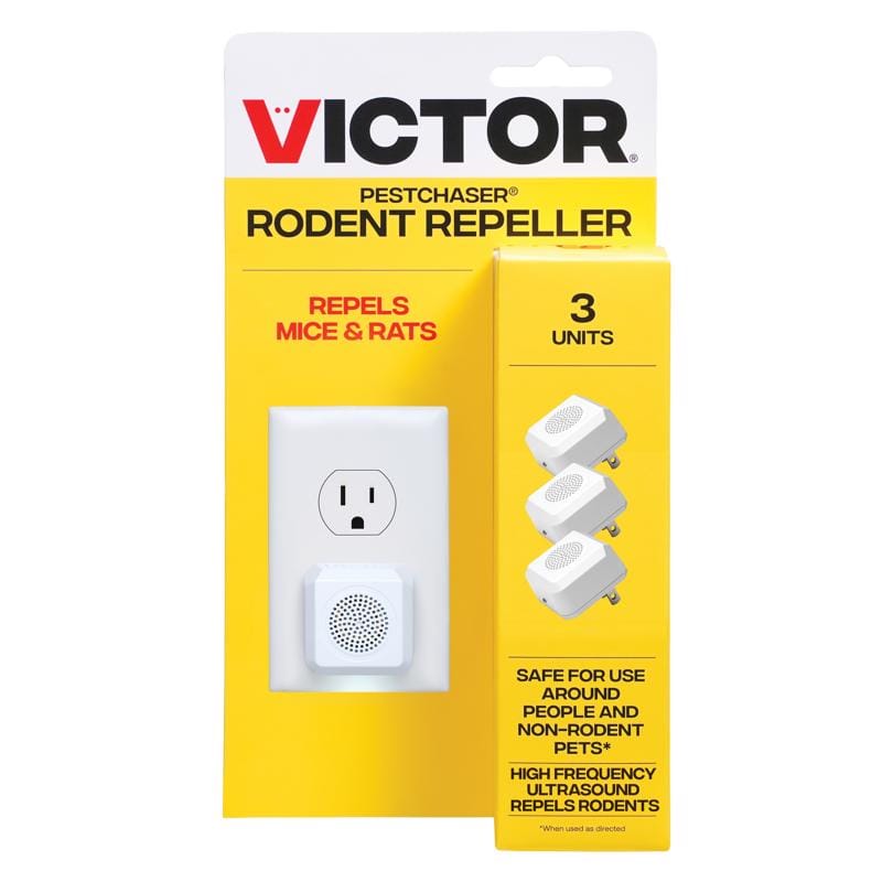 Victor M753K PestChaser Plug-In Electronic Pest Repeller For Rodents 3 pk