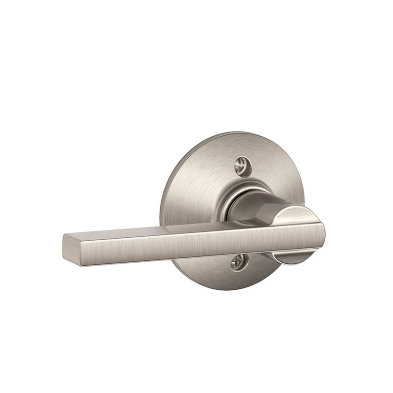 Schlage F170 LAT 619 F Series Latitude Satin Nickel Dummy Lever