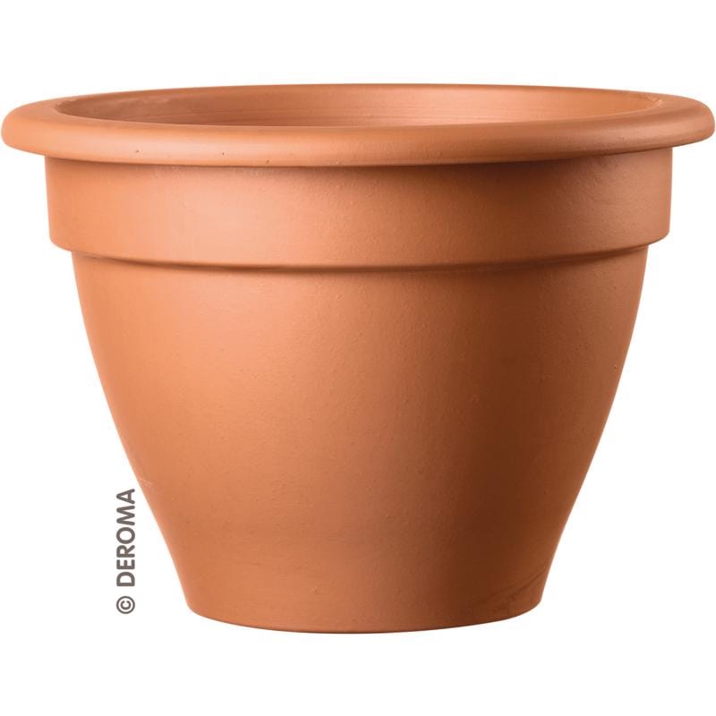Deroma 2Q150PZZ 6.25 in. D Terracotta Garden Bell Pottery Flower Pot Brown