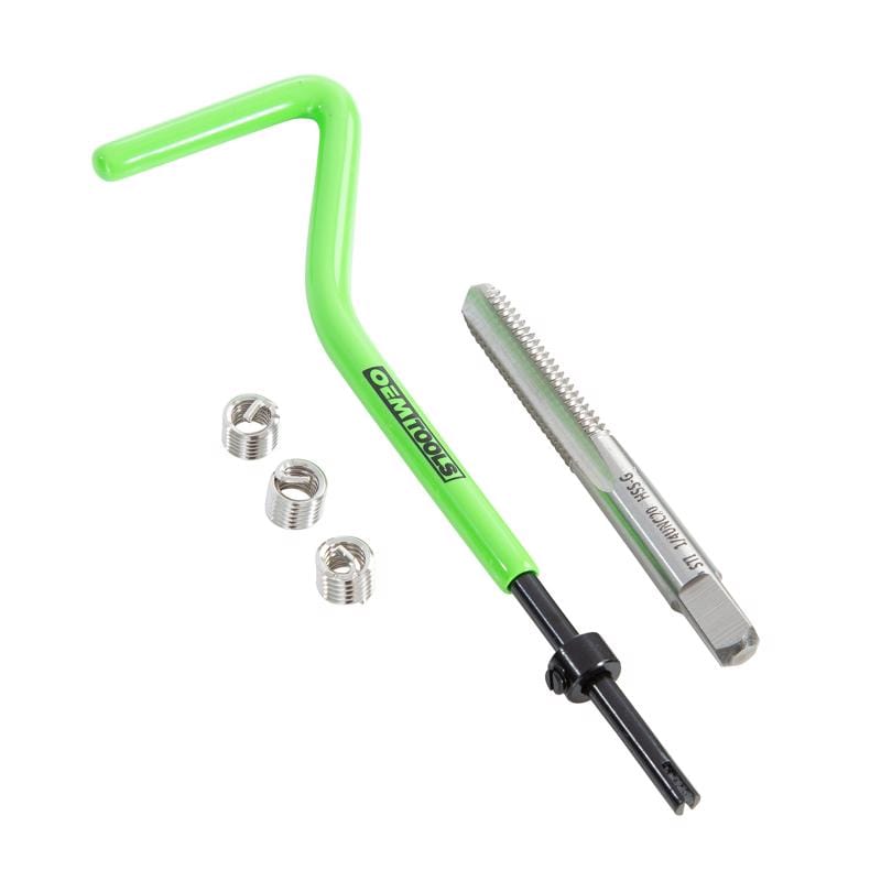 Oemtools 25602 1/4 in. Stainless Steel Non Locking Helical Thread Repair Kit UNC 1/4 - 20 in.