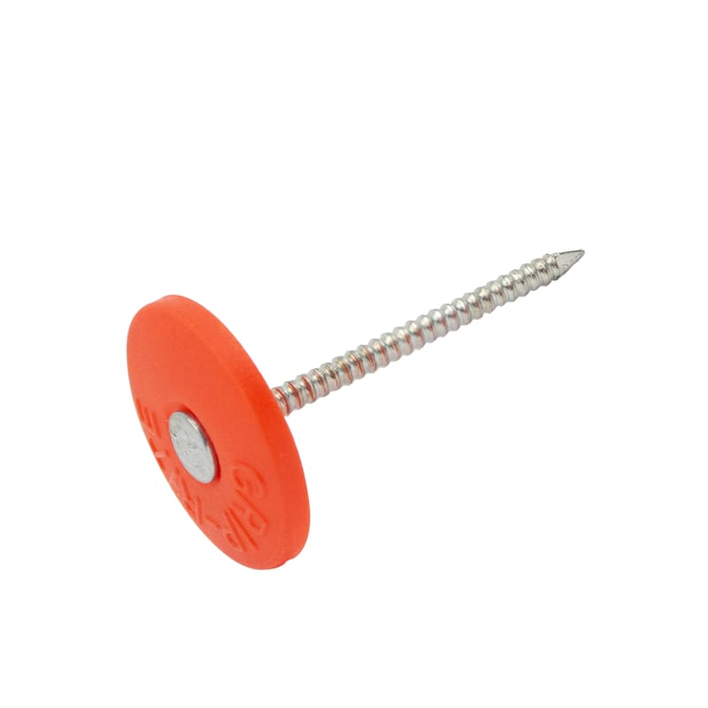 Grip-Rite GC2 2 in. Cap Electro-Galvanized Plastic/Steel Nail Full Round Head 9 lb