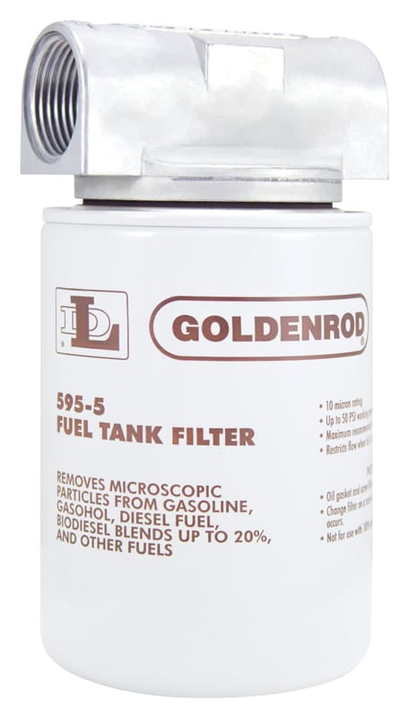 Goldenrod 595 Steel Spin on Fuel Tank Filter 25 gpm