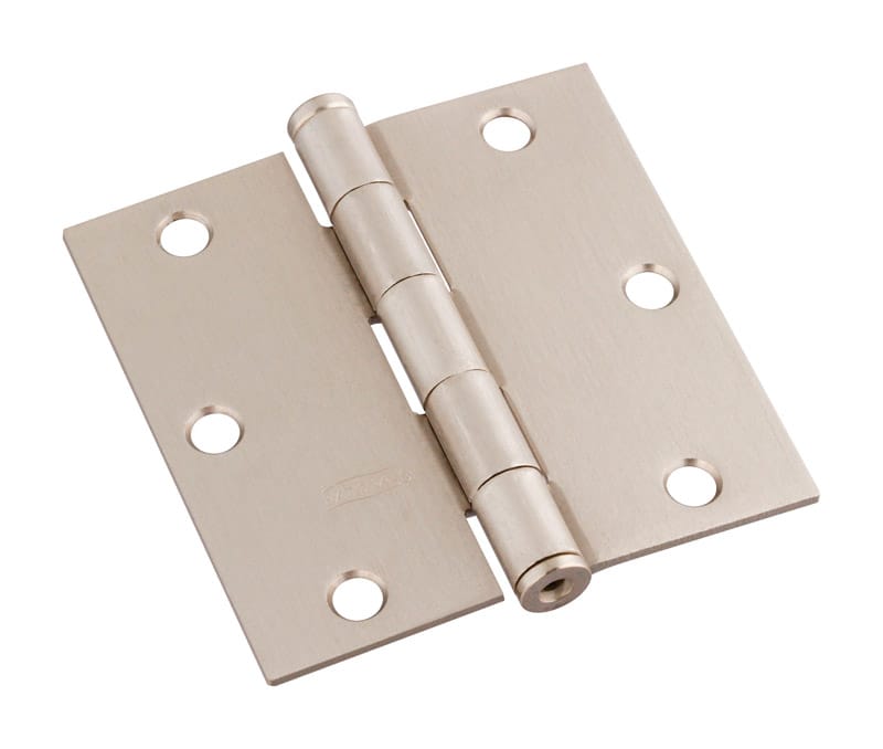 National Hardware N830-250 3 in. L Satin Nickel Door Hinge 1 pk