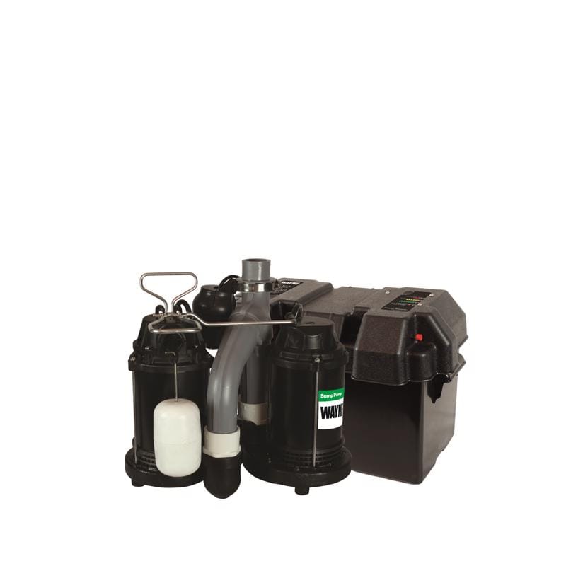 Wayne WSS30VN 1/2 HP 5,100 gph Cast Iron Vertical Float Switch AC Sump Pump 8 ft.