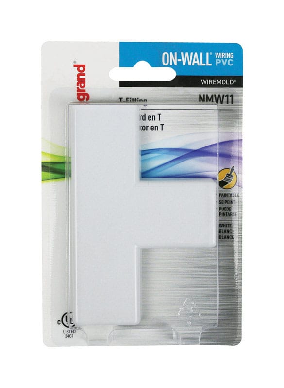 Legrand NMW11 On-Wall 4.13 in. L T-Fitting 1 pk