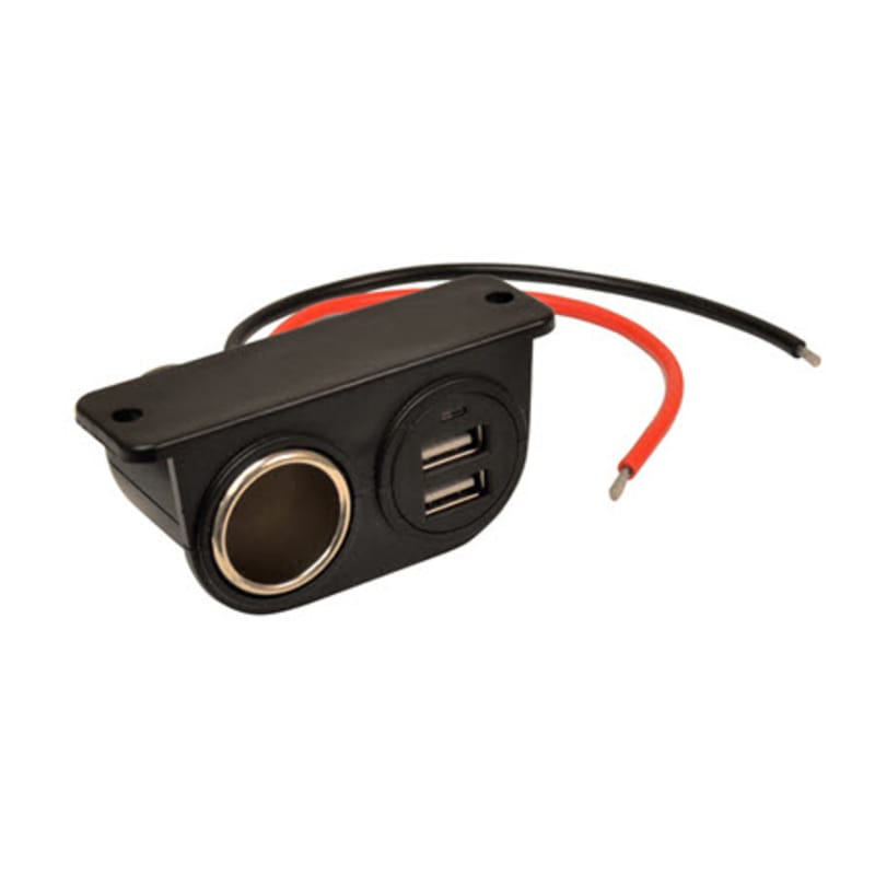 Custom Accessories 18003 12 V Black Auxiliary Power Outlet 1 pk