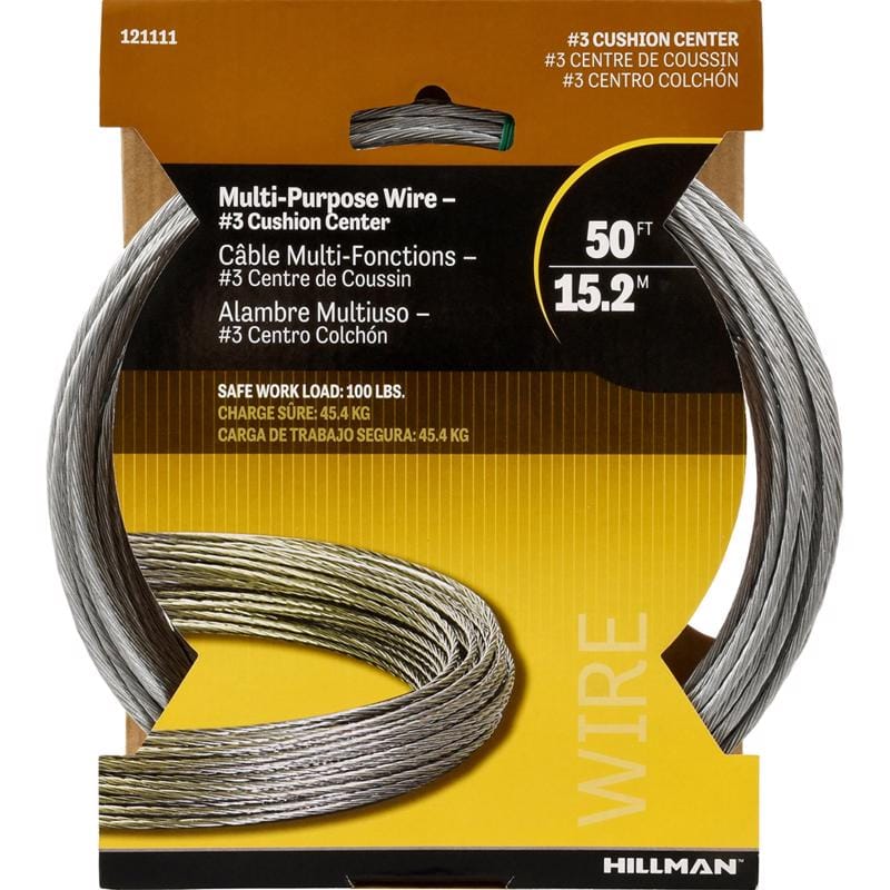 Hillman 121111 50 ft. L Galvanized Steel 19 Ga. Wire