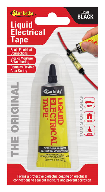 Star Brite 84154 4 in. W X 7 in. L Black Vinyl Liquid Electrical Tape