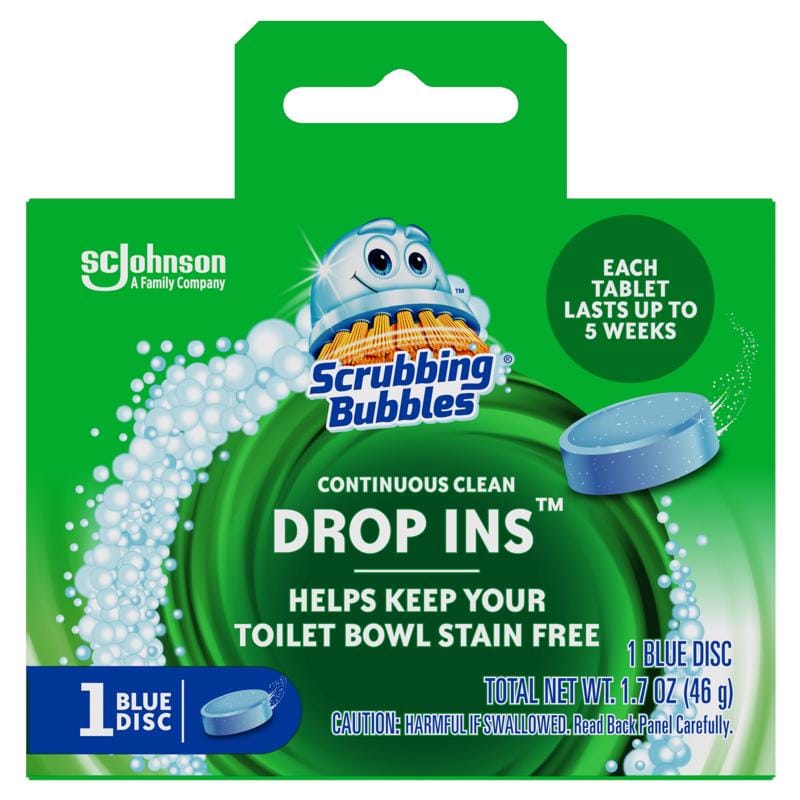 Scrubbing Bubbles 00191 Vanish No Scent Toilet Bowl Cleaner 1.7 oz Tablet